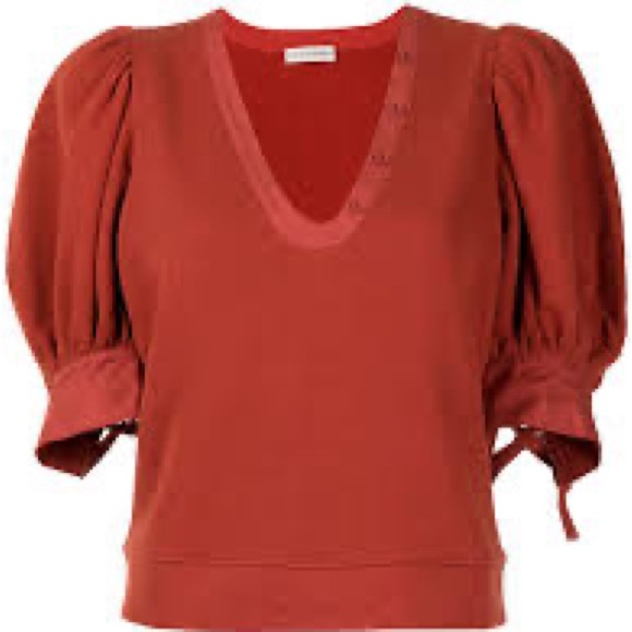 Ulla Johnson Bess Puff-Sleeve Sweater in Bossa Nova XS - Picture 4 of 7